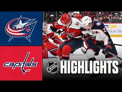 Blue Jackets vs. Capitals | NHL Highlights | December 07, 2025