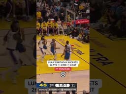 Luka showed out in with 26pts on his 27th birthday 🎉 🤩