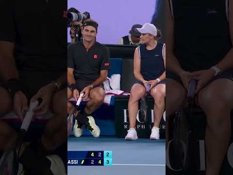 Federer and Barty talk KIDS! 😇