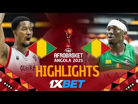 Guinea 🇬🇳 vs Mali 🇲🇱 | 1XBET Highlights | #AfroBasket 2025