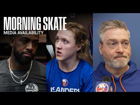 New York Islanders Morning Skate Availability | NYI vs ANA