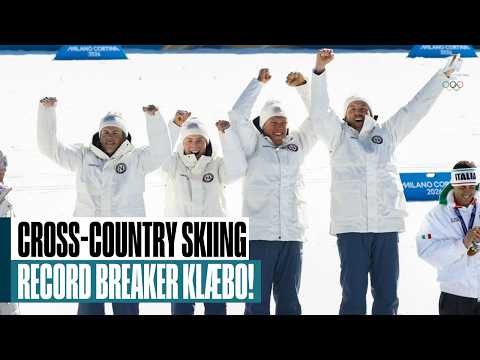 'A perfect way': Klaebo breaks winter gold record in relay