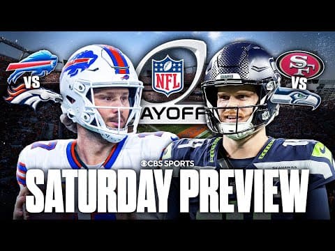 NFL Divisional Round SATURDAY PREVIEW: Bills vs Broncos, 49ers vs Seahawks | Picks to Win ✅