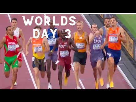 World Champs Day 3: Cole Hocker DQd, Geordie Beamish Steeplechase Gold, Mondo Duplantis World Record
