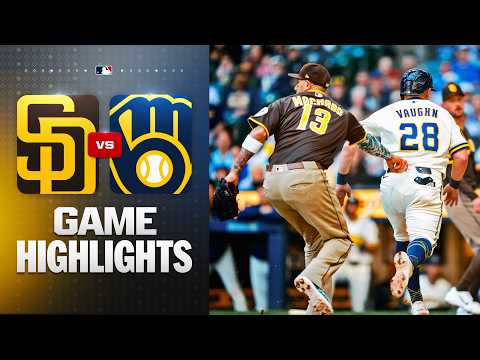 Padres vs. Brewers Game Highlights (5/14/26) | MLB Highlights