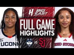 UConn vs St John's Red Storm - FULL GAME HIGHLIGHTS | March 1, 2026 | BIG EAST Women’s Basketball