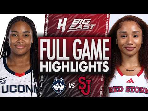 UConn vs St John's Red Storm - FULL GAME HIGHLIGHTS | March 1, 2026 | BIG EAST Women’s Basketball