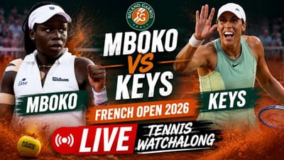 Victoria Mboko vs Madison Keys | French Open Round 3 | Roland Garros 2026 | LIVE TENNIS WATCHALONG