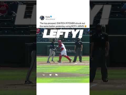 he struck him out with BOTH ARMS?! 🤯