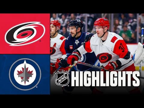 NHL Highlights | Hurricanes vs. Jets | November 21, 2025