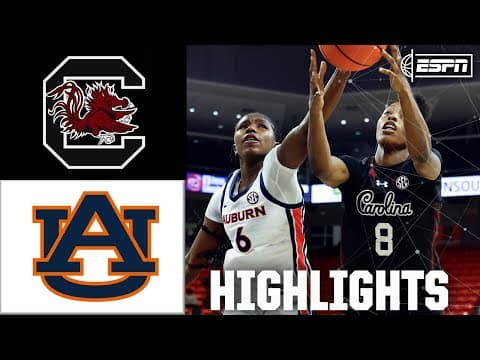 South Carolina Gamecocks vs. Auburn Tigers | Full Game Highlights | ESPN College Basketball