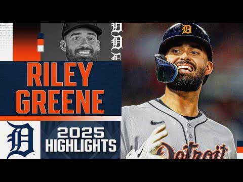 Riley Greene crushed 36 home runs for the Tigers in 2025! (Season highlights) 🐅