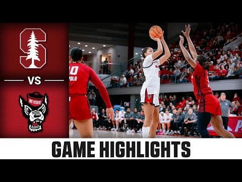 Stanford vs. NC State Game Highlights | 2025-26 ACC Women's Basketball