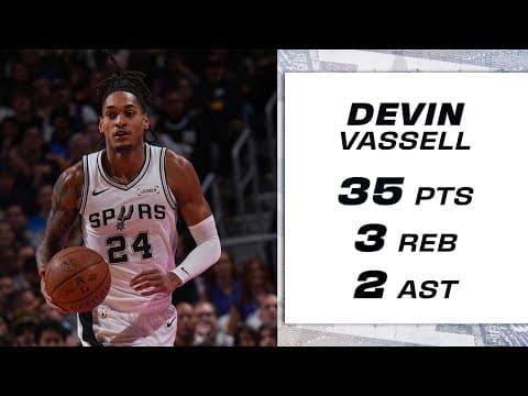 DEVIN VASSELL GOES OFF IN DENVER WITH CLUTCH PERFORMANCE