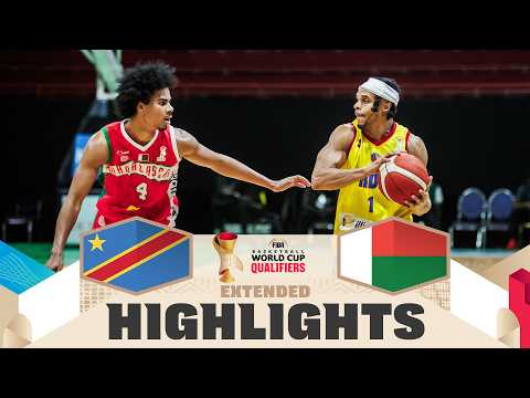 Congo DR 🇨🇩 v Madagascar 🇲🇬 | Extended Highlights | FIBA Basketball World Cup 2027 African Qualif.