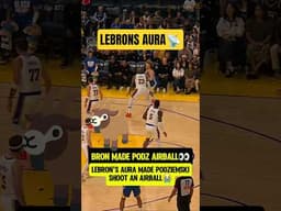 LeBron aura was TOO MUCH for Podz😭