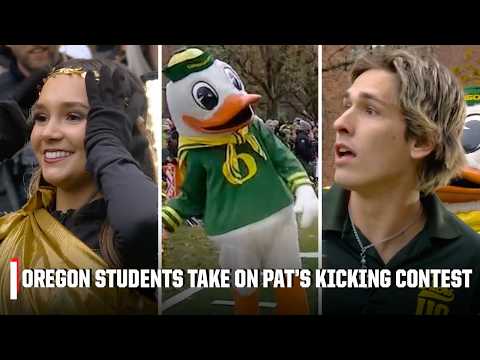 Oregon student GUILT TRIPS Pat McAfee for a SECOND field goal attempt for $100K 💰 | College GameDay