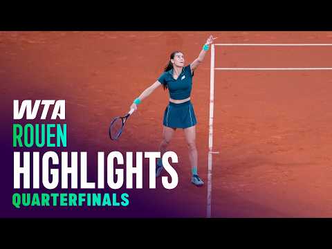 Quarterfinals in Rouen featuring Cirstea, Kostyuk, Maria and more | WTA Match Highlights
