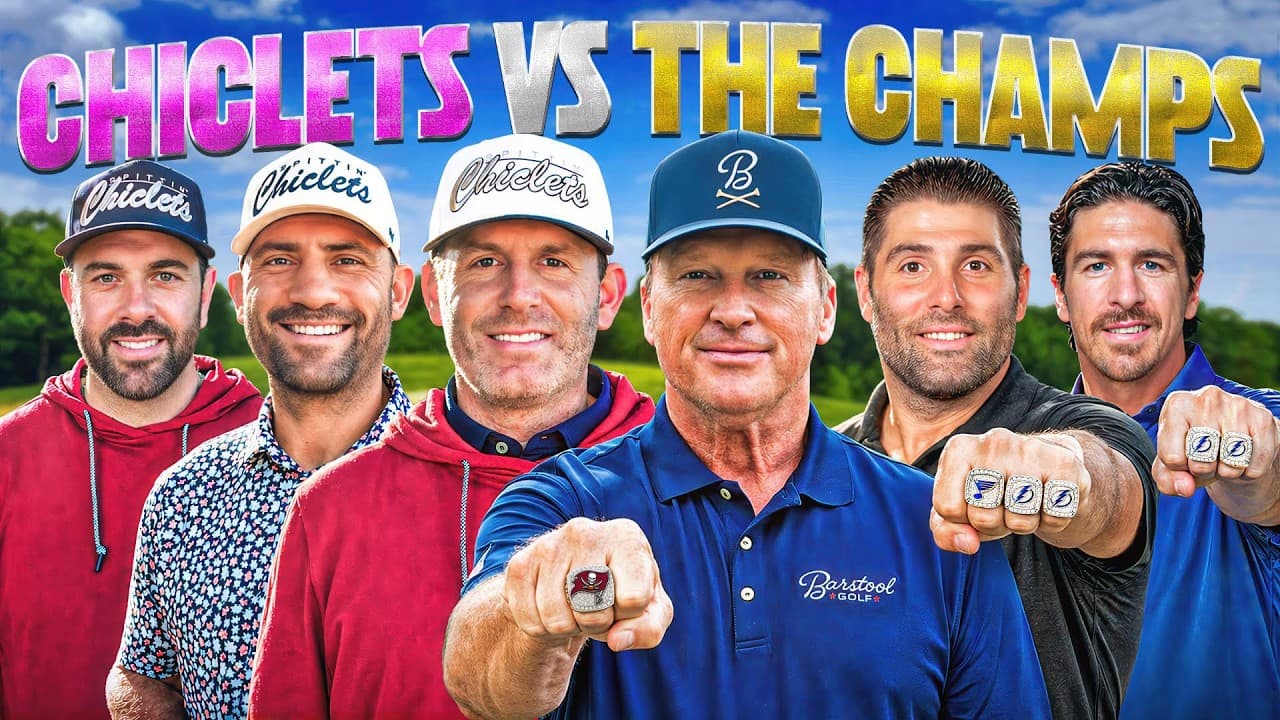 CHICLETS vs THE CHAMPS - Jon Gruden, Pat Maroon & Ryan McDonagh - Sandbagger Scramble