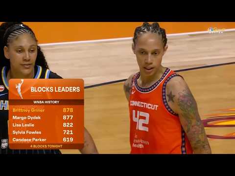 Brittney Griner breaks the WNBA all-time blocks record 🙌 | WNBA on ESPN
