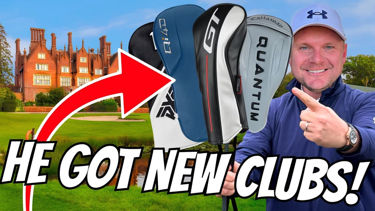 A TOTAL Beginner With NEW CLUBS & A TOUR PRO!? Shock Results!