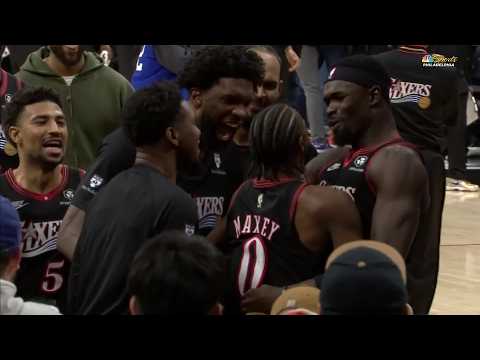 V.J. EDGECOMBE & TYRESE MAXEY WIN IT FOR 76ERS IN WILD SEQUENCE 🚨 | NBA on ESPN