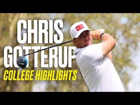 Chris Gotterup's college golf highlights at Oklahoma