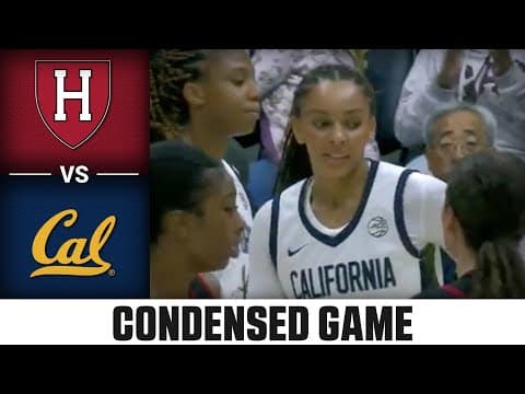 Harvard vs. Cal Condensed Game | 2025-26 ACC Women’s Basketball