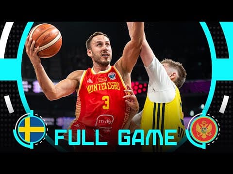 Group Phase | Sweden v Montenegro | Full Basketball Game | FIBA EuroBasket 2025