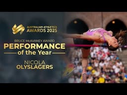 Nicola Olyslagers wins the 2025 Bruce McAvaney Award for Performance of the Year
