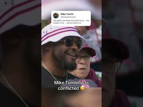 When Mike Tomlin’s son scored at the spring game 😂