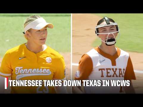 Tennessee defeats reigning champion Texas in opening round of the WCWS 🥎 | ESPN College Softball