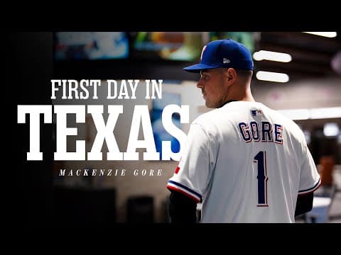 MacKenzie Gore's First Day in Texas