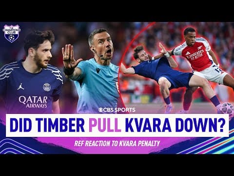 ANALYSIS: Kvara pulled down in the box? 🤔 | CONTROVERSIAL referee decision | Champions Club