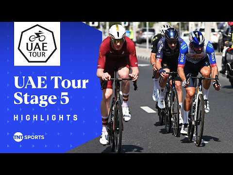 POWERFUL SPRINT ⚡️ | Men's UAE Tour Stage 5 Race Highlights | TNT Sports Cycling