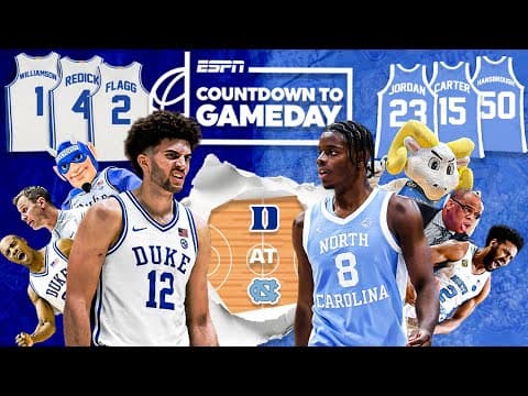 🚨 TOBACCO ROAD TAKES OVER! Boozer vs Wilson in their FIRST Duke–UNC Clash! | Countdown to GameDay 🏀