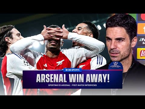 Mikel Arteta & Bukayo Saka speak after Arsenal win away | Sporting vs Arsenal | Post-Match Interview