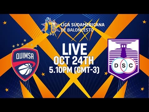 LIVE - Quimsa v Defensor | Liga Sudamericana de Baloncesto FIBA 2025 | Group Phase