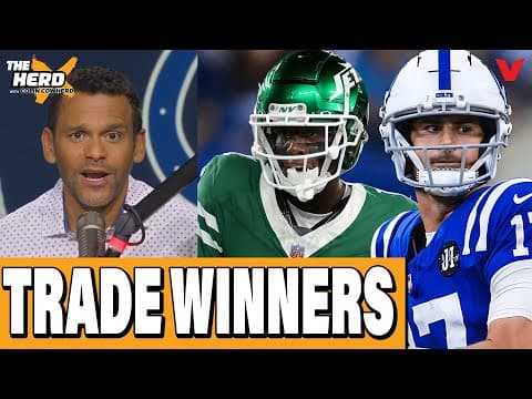 NFL trade deadline BIGGEST WINNERS, Colts, Jets, CFB rankings reaction | THE HERD NFL