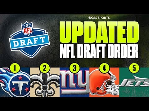 UPDATED 2026 NFL Draft Order after Week 10: Titans hold No. 1 overall pick