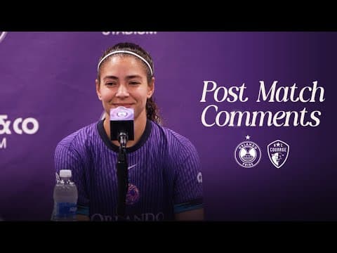 Angelina | 2026 Post-Game Comments | Orlando Pride vs North Carolina Courage