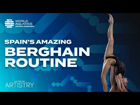 Spain's stunning 'Berghain' Routine | Artistic Swimming World Cup | Team Acrobatic | Pontevedra
