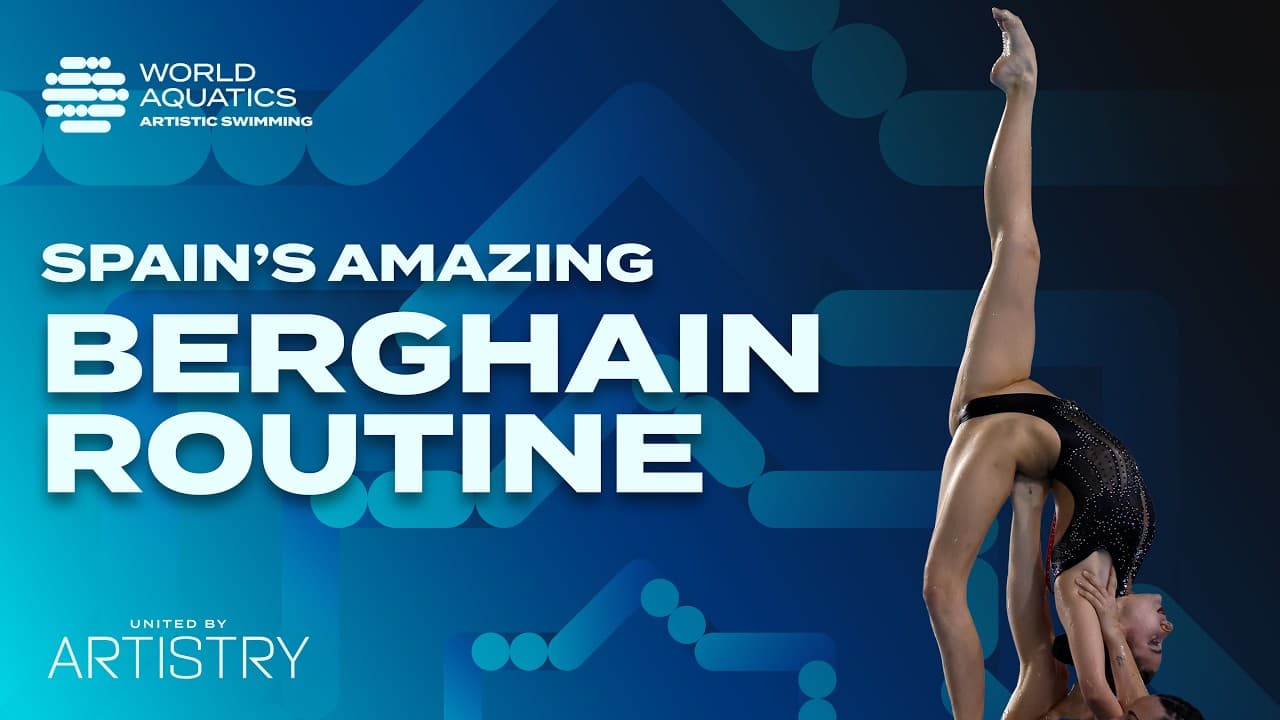 Spain's stunning 'Berghain' Routine | Artistic Swimming World Cup | Team Acrobatic | Pontevedra