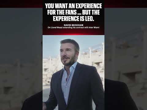 David Beckham shared his delight over Messi extending his Inter Miami contract (🎥 @intermiamicf/IG)