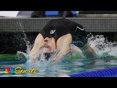 Katharine Berkoff outlasts Regan Smith for 50m backstroke win at Toyota US Open | NBC Sports