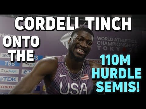 Cordell Tinch Qualifies for 110m Hurdles Semifinals at Worlds