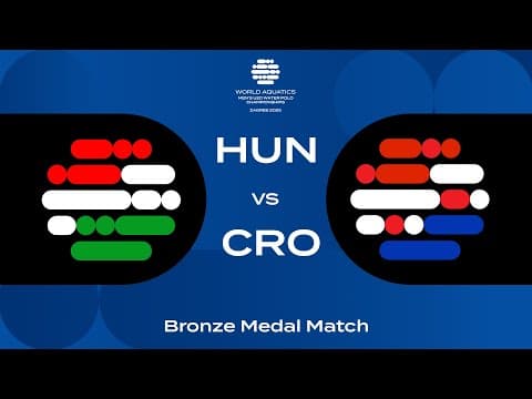 HUN vs CRO | Epic Bronze Medal Clash | World Aquatics U20 Water Polo 2025