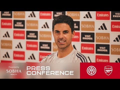 PRESS CONFERENCE | Mikel Arteta previews Inter Milan | Updates on Mosquera and Havertz | UCL