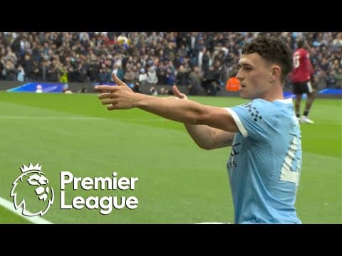 Phil Foden heads Manchester City 1-0 in front of Manchester United | Premier League | NBC Sports