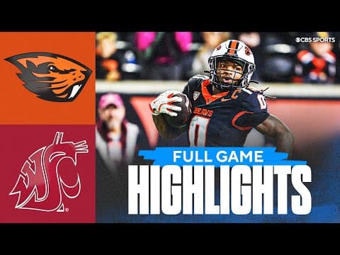 Washington State Cougars vs Oregon State Beavers | Full Game Highlights